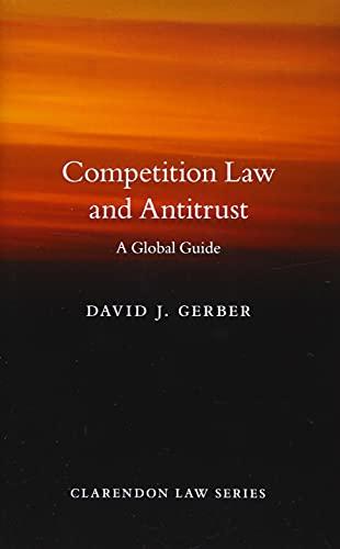 competition law and antitrust 1st edition david j. gerber 0198727488, 978-0198727484