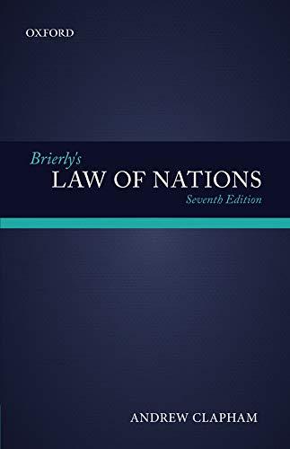 brierlys law of nations 7th edition andrew clapham 0199657947, 978-0199657940