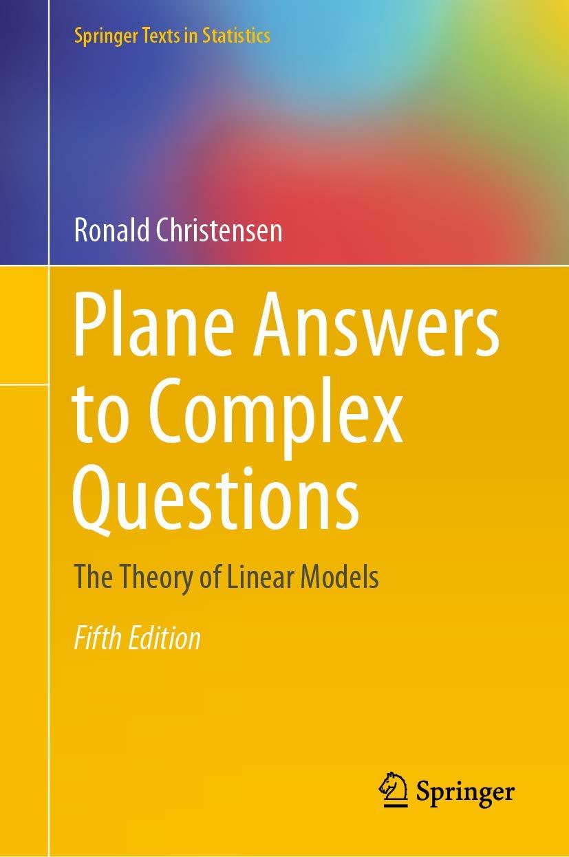 plane answers to complex questions 5th edition ronald christensen 3030320960, 9783030320966