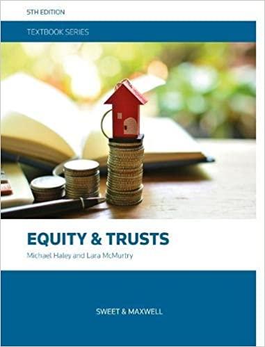 equity and trusts 5th edition michael haley, lara mcmurtry 0414060261, 978-0414060265