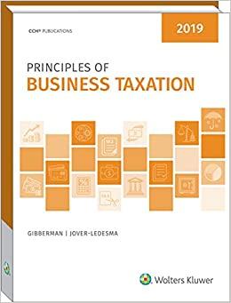 principles of business taxation 2019 edition geralyn jover-ledesma, david gibberman 0808049046, 9780808049043