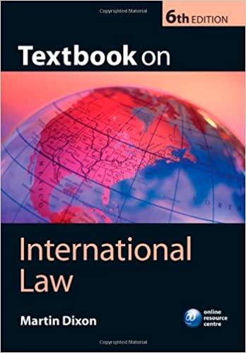 textbook on international law 6th edition martin dixon 0199208182, 978-0199208180