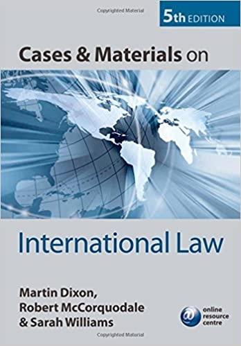 cases and materials on international law 5th edition martin dixon,  robert mccorquodale, sarah williams