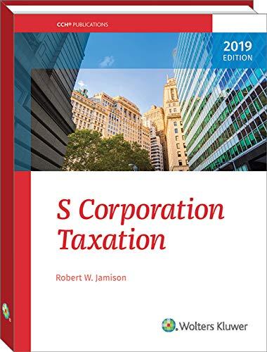 s corporation taxation 2019 edition robert w. jamison 0808050826, 9780808050827