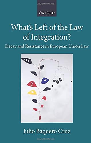 what's left of the law of integration? decay and resistance in european union law 1st edition julio baquero