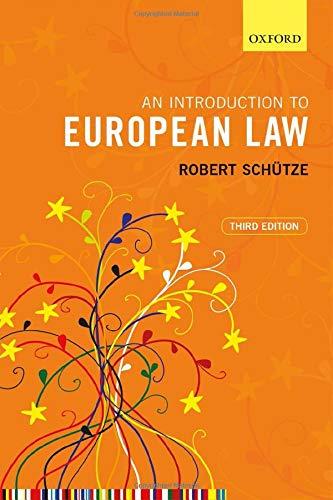 an introduction to european law 3rd edition robert schütze 0198858949, 978-0198858942