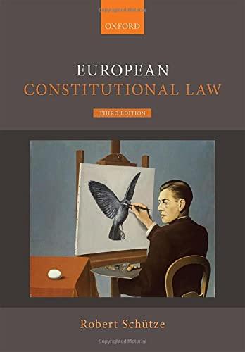 european constitutional law 3rd edition robert schütze 0198864655, 978-0198864653