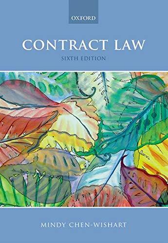 contract law 6th edition mindy chen-wishart 0198806353, 978-0198806356
