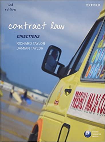 contract law directions 3rd edition richard taylor, damian taylor 0199597200, 978-0199597208