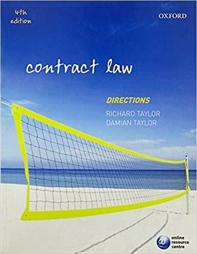 contract law directions 4th edition richard taylor, damian taylor 0199662010, 978-0199662012