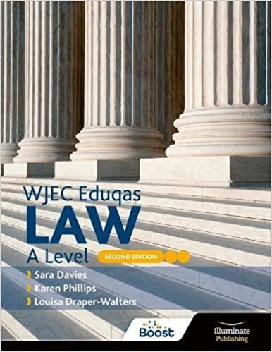 wjec/eduqas law a level second edition 2nd edition karen phillips, louisa draper-walters, sara davies
