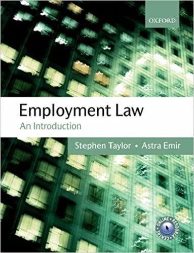 employment law an introduction 1st edition stephen taylor, astra emir 0199286760, 978-0199286768