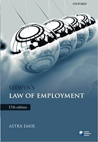 selwyns law of employment 17th edition astra emir 0199640262, 978-0199640263
