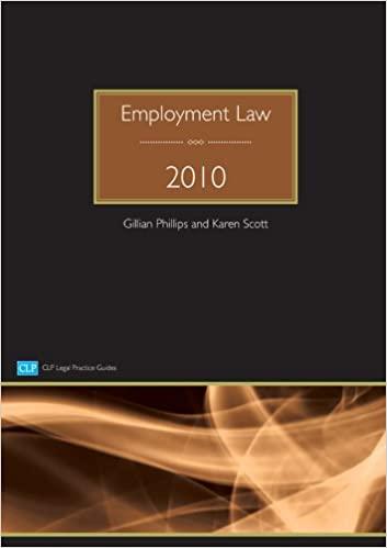 employment law 2010 2010 edition gillian phillips, karen scott 1905391862, 978-1905391868
