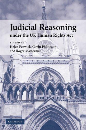 judicial reasoning under the uk human rights act 1st edition helen fenwick, roger masterman 052117659x,