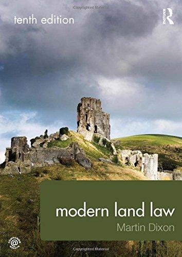 modern land law 10th edition martin dixon 1138958093, 978-1138958098