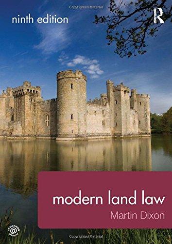 modern land law 9th edition martin dixon 0415732344, 978-0415732345