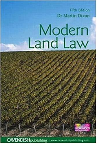 modern land law 5th edition martin j. dixon 1859418457, 978-1859418451