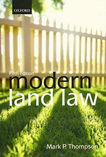 modern land law 5th edition mark p. thompson 0199641374, 978-0199641376