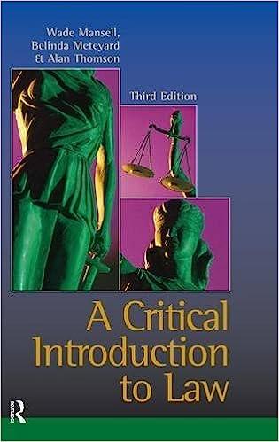 a critical introduction to law 3rd edition wade mansell, belinda meteyard, alan thomson 1138167967,