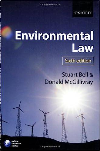 environmental law 6th edition stuart bell, donald mcgillivray 0199260567, 978-0199260560