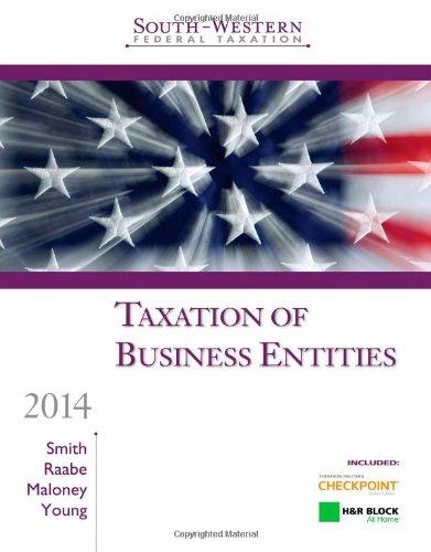 south western federal taxation 2014 taxation of business entities 17th edition james e. smith, william a.
