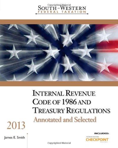 south western federal taxation internal revenue code of 1986 and treasury regulations annotated and selected