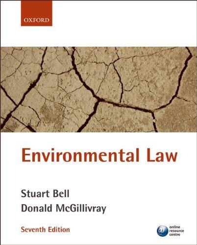 environmental law 7th edition stuart bell, donald mcgillivray 0199211027, 978-0199211029