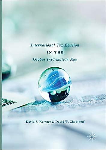 international tax evasion in the global information age 1st edition david s. kerzner, david w. chodikoff