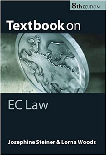 textbook on ec law 8th edition josephine steiner, lorna woods 0199258740, 978-0199258741