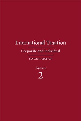 international taxation corporate and individual volume 2 7th edition philip postlewaite, stephanie hoffer