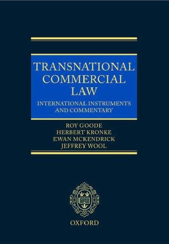 transnational commercial law international instruments and commentary 1st edition roy goode, herbert kronke,