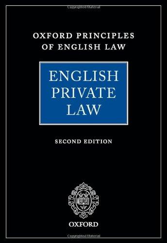 english private law 2nd edition andrew burrows 0199227942, 978-0199227945