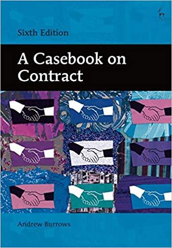 a casebook on contract 6th edition andrew burrows 1509921036, 978-1509921034