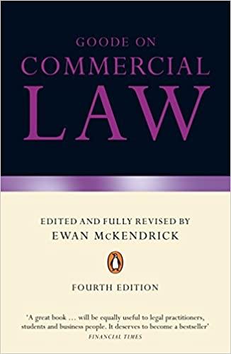 goode on commercial law 4th edition roy goode, ewan mckendrick 0141030224, 978-0141030227