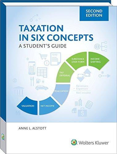 taxation in six concepts 2nd edition anne alstott 0808050915, 9780808050919