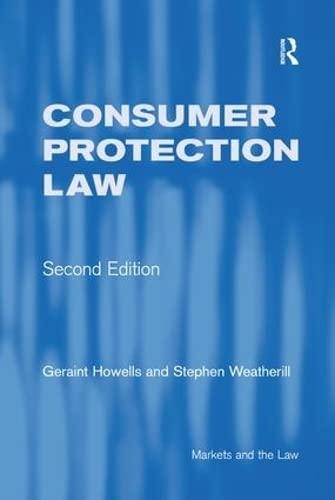 consumer protection law 2nd edition geraint howells, stephen weatherill 0754623386, 978-0754623380