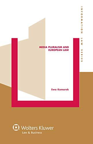 media pluralism and european law 1st edition ewa komorek 9041138943, 978-9041138941