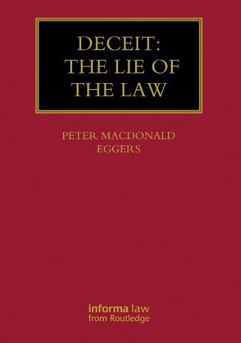 deceit the lie of the law 1st edition peter macdonald eggers 1843117959, 978-1843117957