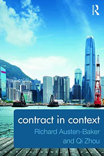 contract in context 1st edition richard austen-baker, qi zhou 0415663172, 978-0415663175