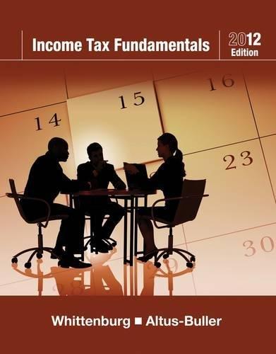 income tax fundamentals 2012 30th edition gerald e. whittenburg, martha altus-buller 1111529191, 9781111529192