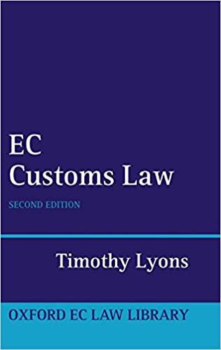 ec customs law 2nd edition timothy lyons 0199216746, 978-0199216741