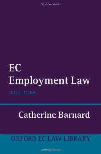 ec employment law 3rd edition catherine barnard 0199280037, 978-0199280032