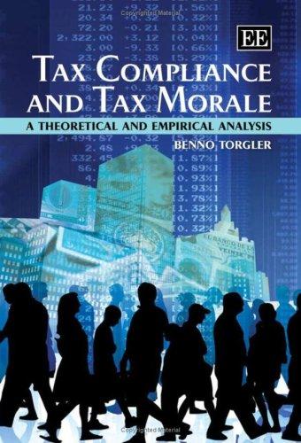 tax compliance and tax morale 1st edition benno torgler 1845427203, 9781845427207
