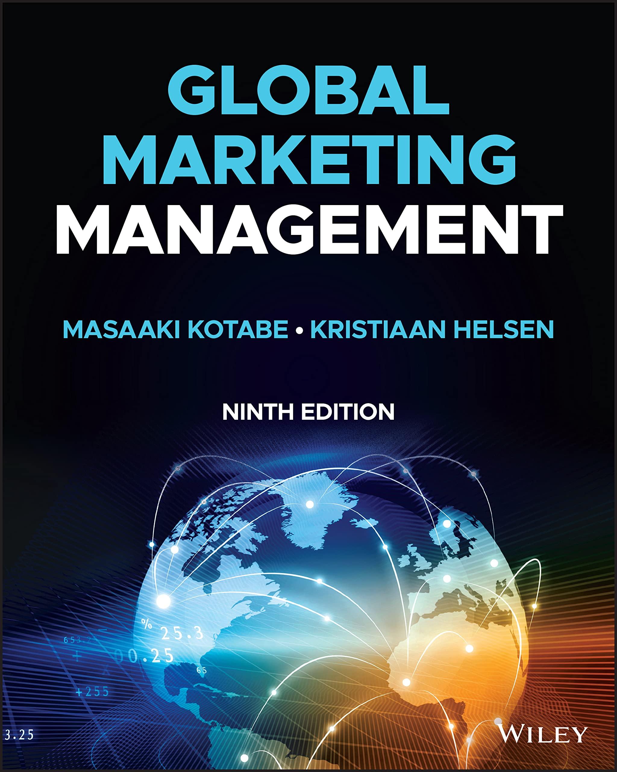 global marketing management 9th edition masaaki kotabe, kristiaan helsen 111988876x, 9781119888765