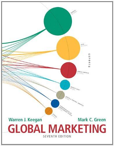 global marketing 7th edition warren j. keegan, mark c. green 0132719150, 9780132719155