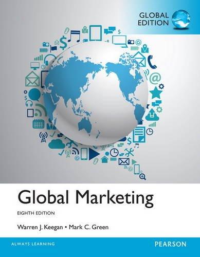 global marketing 8th global edition warren keegan, mark green 129206966x, 9781292069661