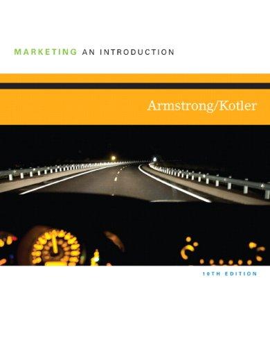 marketing an introduction 10th edition gary armstrong, philip kotler 0136102433, 9780136102434