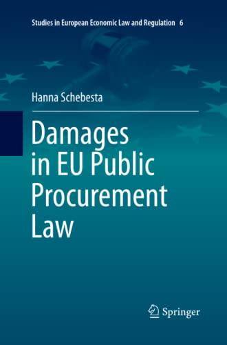 damages in eu public procurement law 1st edition hanna schebesta 3319795090, 978-3319795096