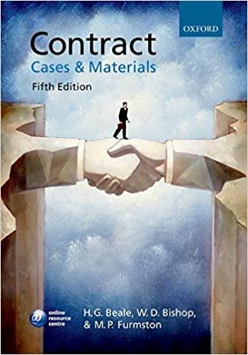 contract cases and materials 5th edition h g beale, w d bishop, m p furmston 0199287368, 978-0199287369